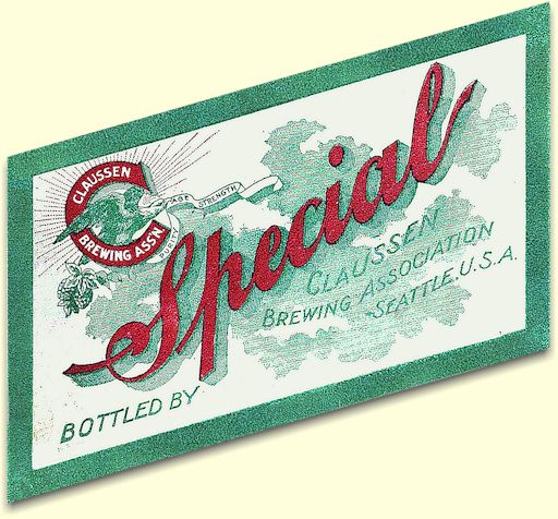 Claussen's Special Beer label