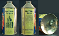 Eastside cone-top beer can - 3 views