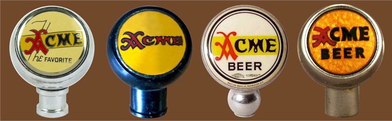 Four Acme ball tap knobs