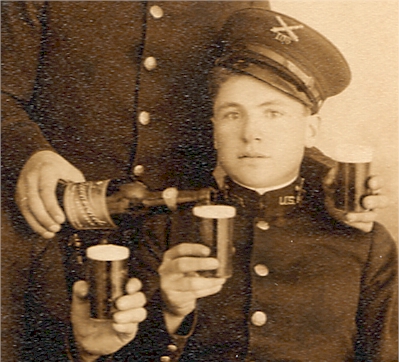 Close-up of artillerymen - image