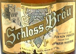 Schloss Brau Beer label, Salinas Brg. Co. - image