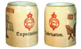 Hotel Savoy steins from Roseville Pottery - ..tion series