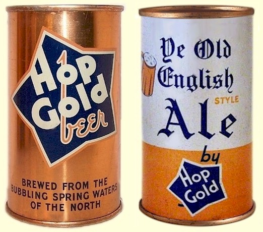 Canned Hop Gol beer & ale c.1936